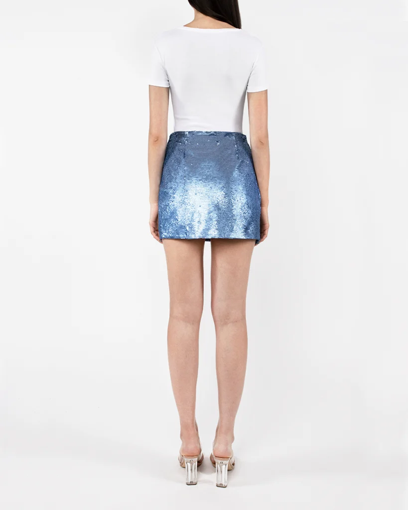 △ Electra Sequin Mini Skirt by Kate Barton Designs
