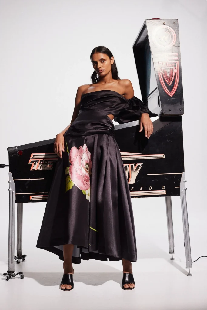REGENT NOIR GOWN, AN ALEMAIS DRESS