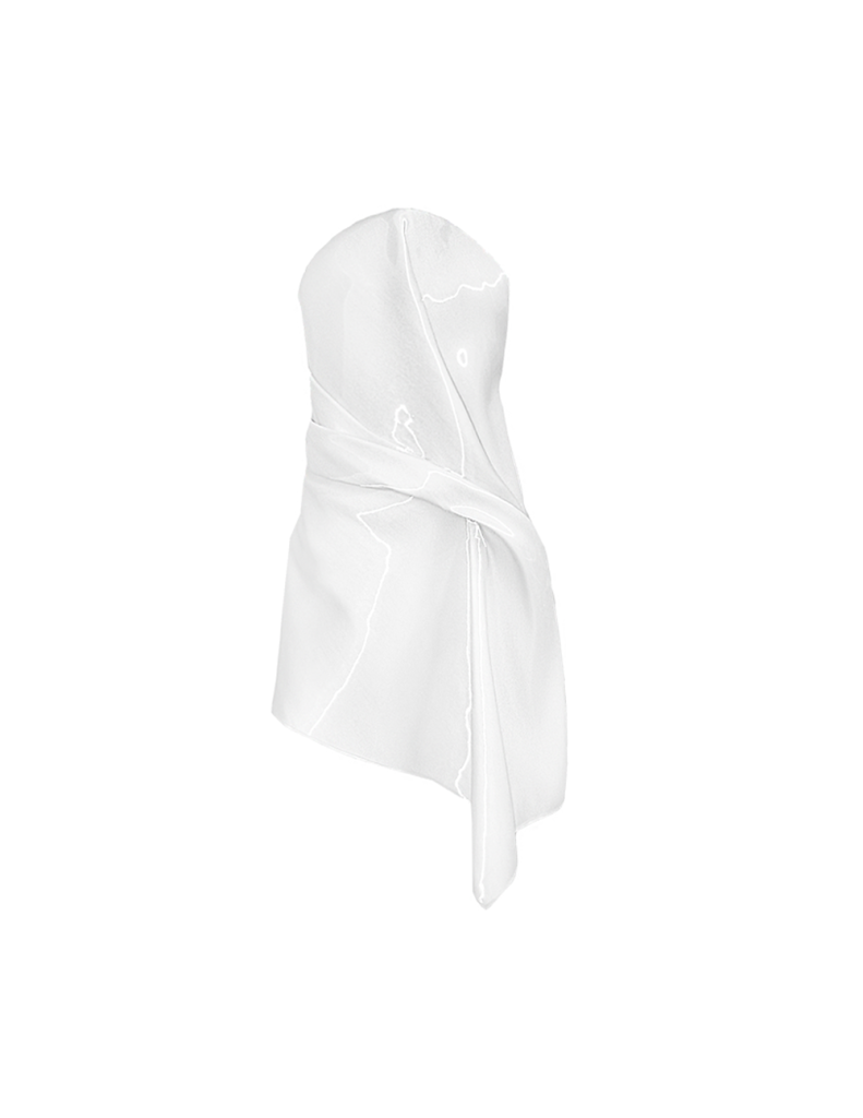 △ Liquid Draped Mini Dress by Kate Barton the Designer